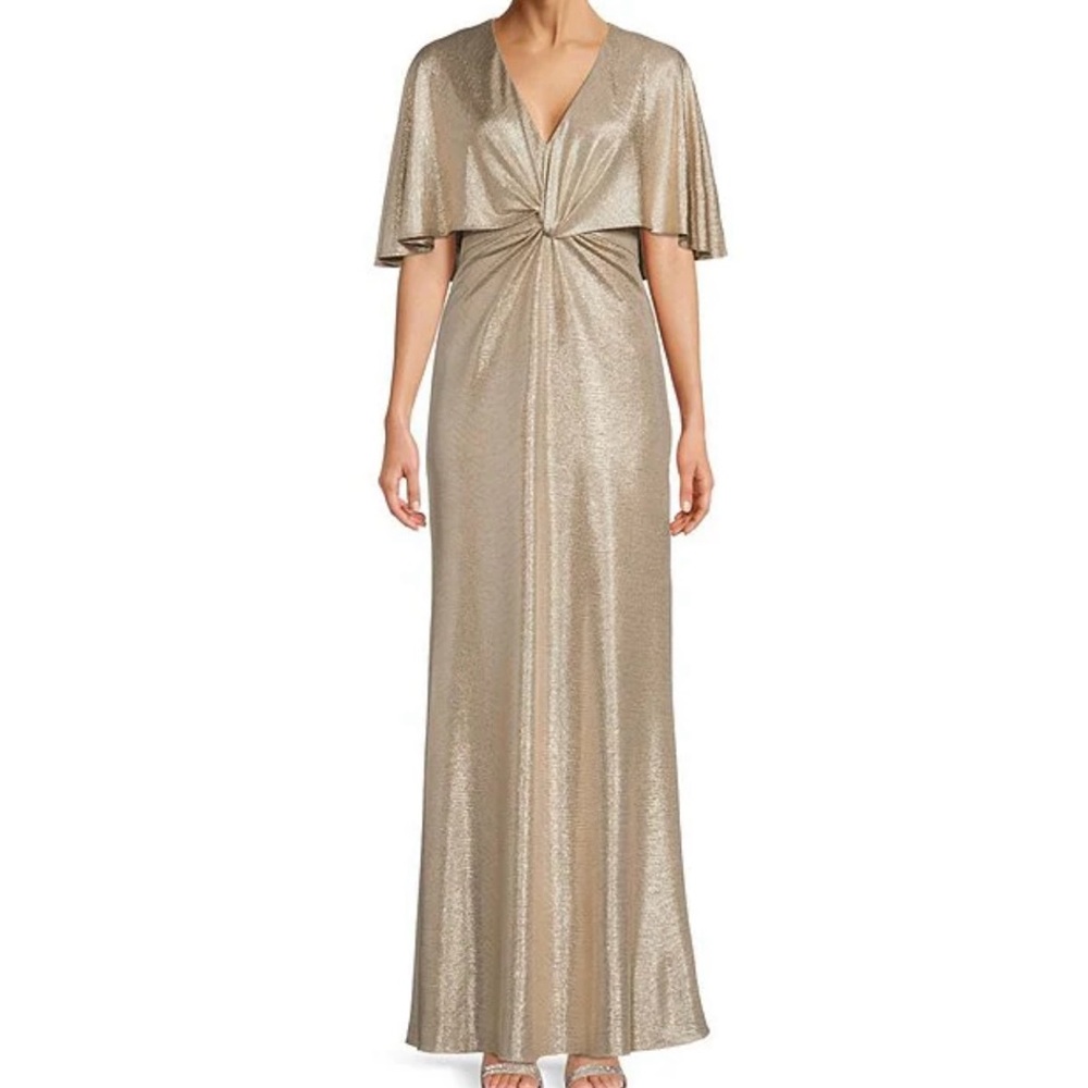 Lauren by Ralph Lauren Metallic Gown